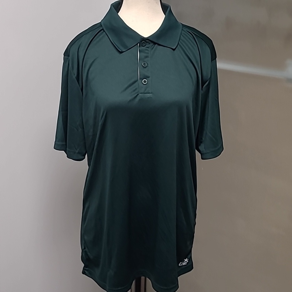 ACX Size L Forest Green Polo T-Shirt